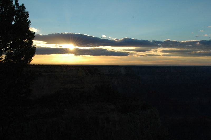 sunset at the Grand Canyon