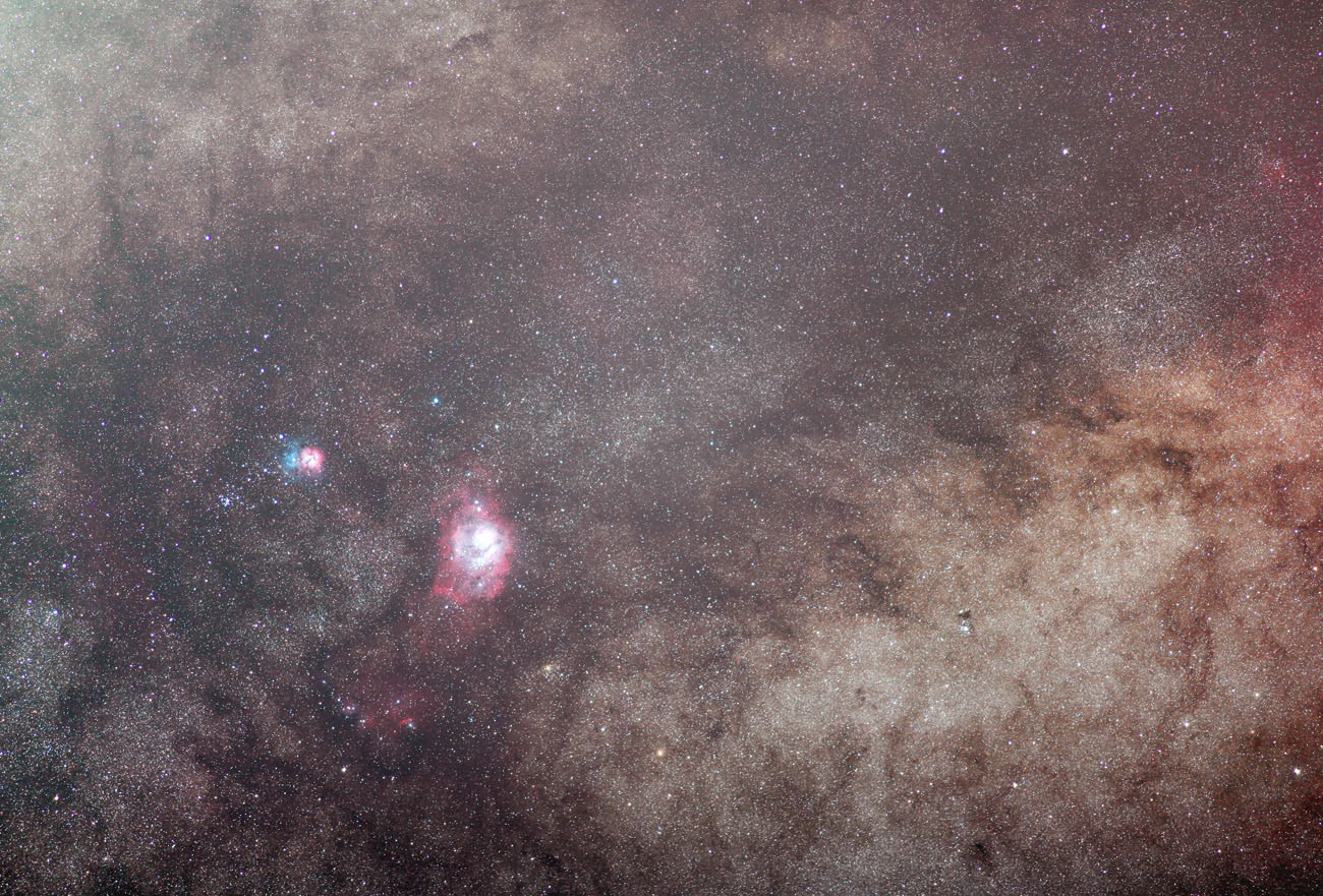 Milky way - Lagoon Nebula region