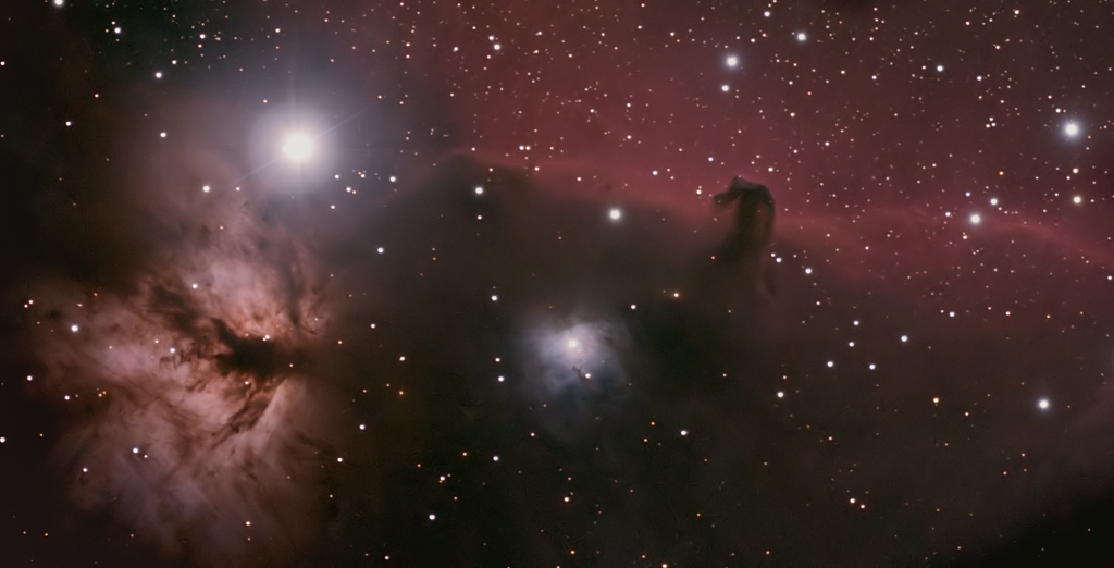 Horsehead and Flame Nebula