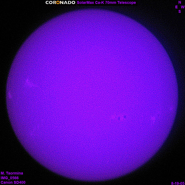 Sun in Calcium - K