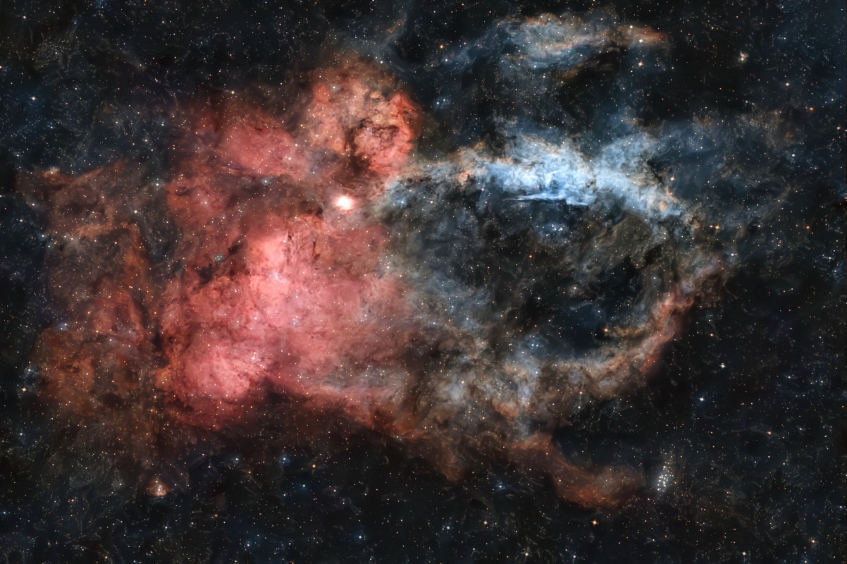 Sh2-157 Lobster Claw Nebula image