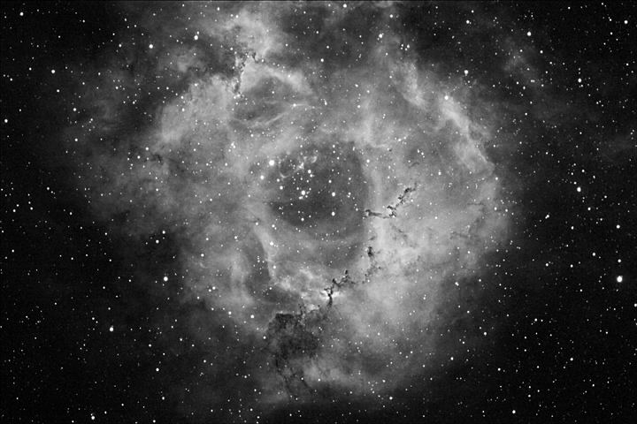 Rosette Nebula in H-a