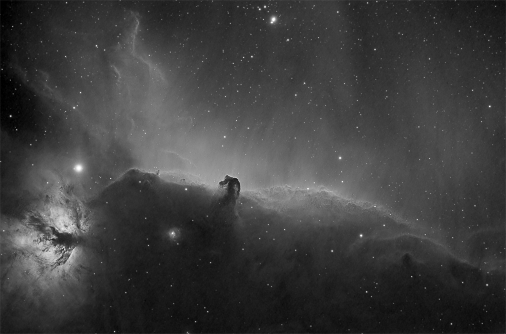 Horsehead and Flame in H-alpha