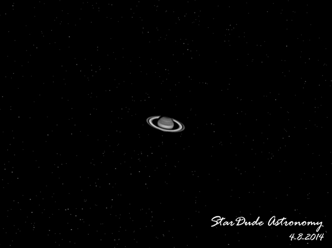 Saturn in B&W