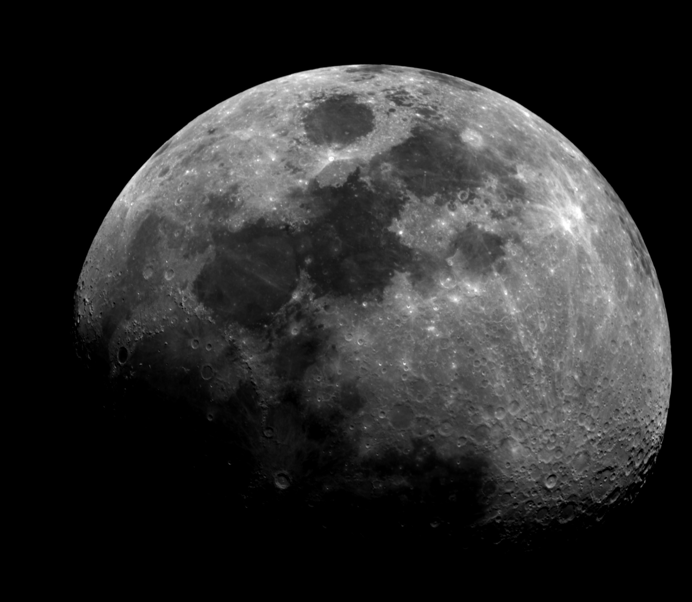 Waxing gibbous moon