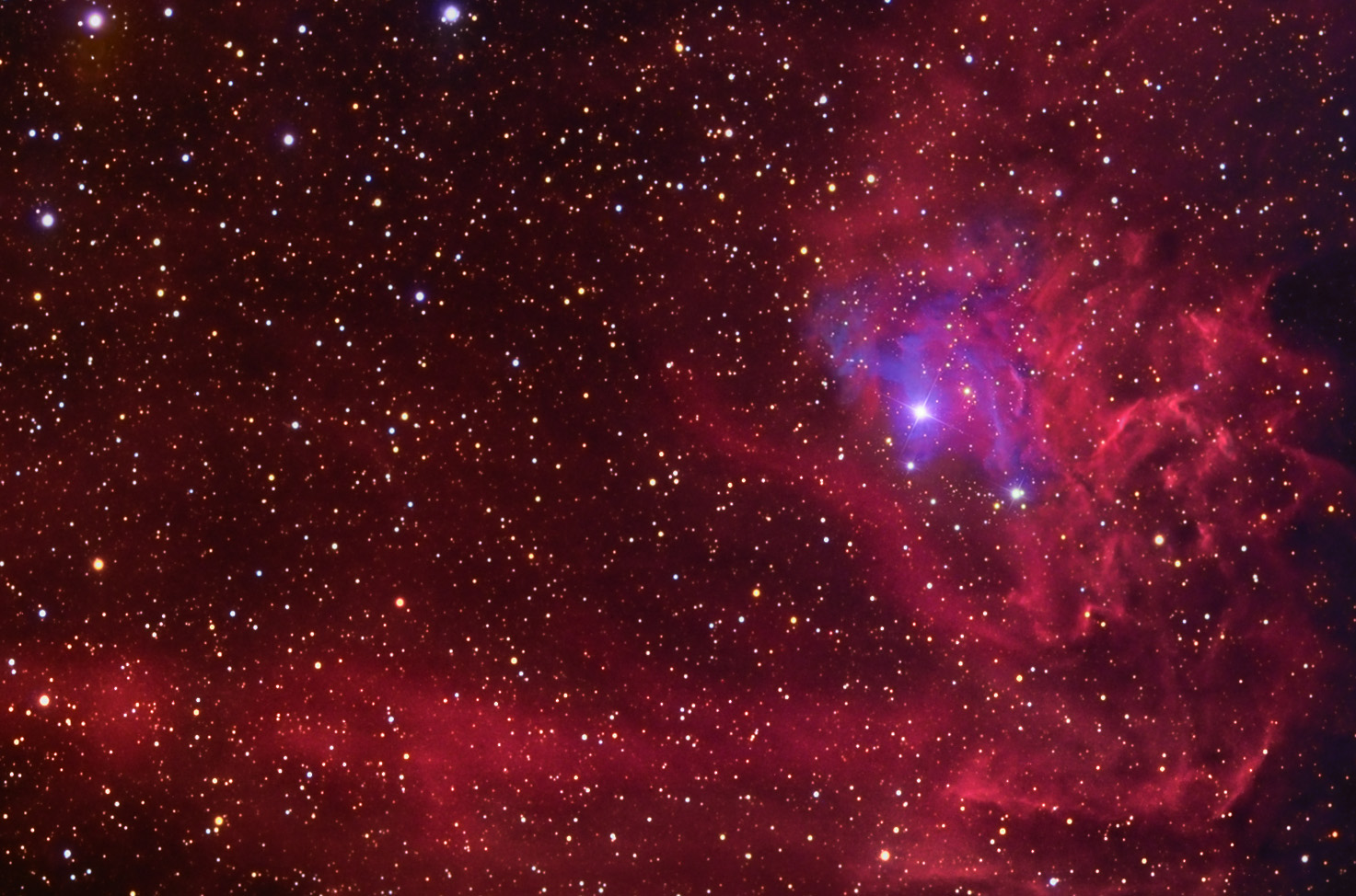 IC405 The Flaming Star Nebula