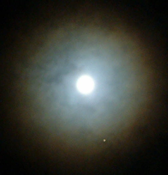 Moon Halo & Mars