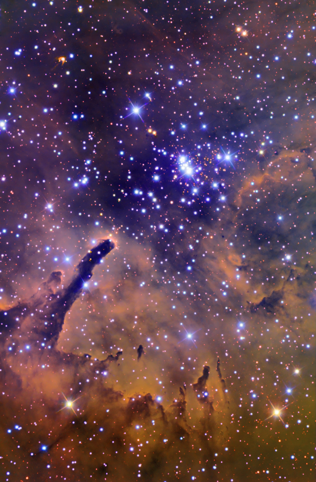 NGC6823 Narrowband RGB Combo