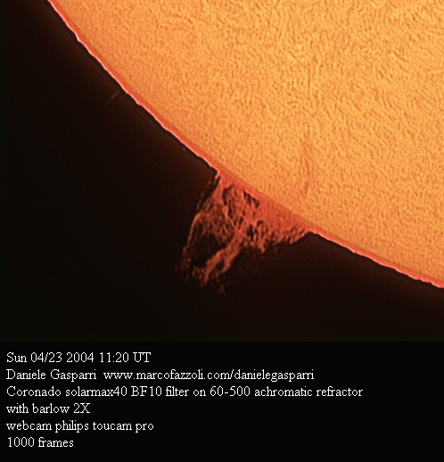 Hi res prominence