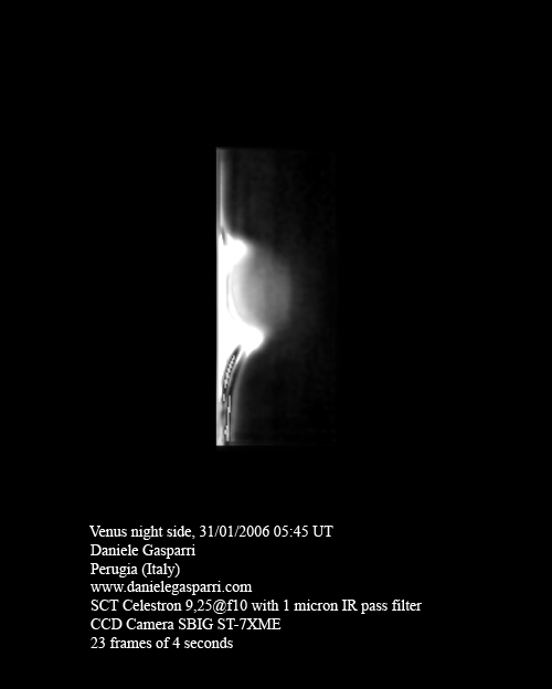 Venus night side