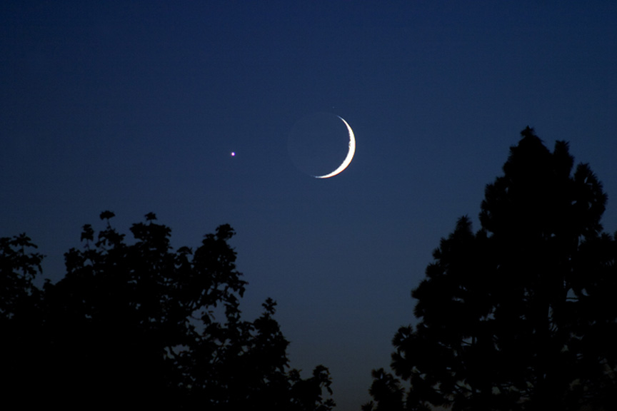 Moon and Venus