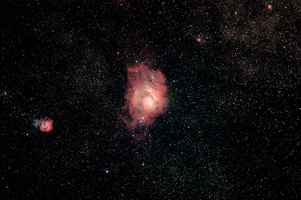 The Lagoon & Trifid Nebula