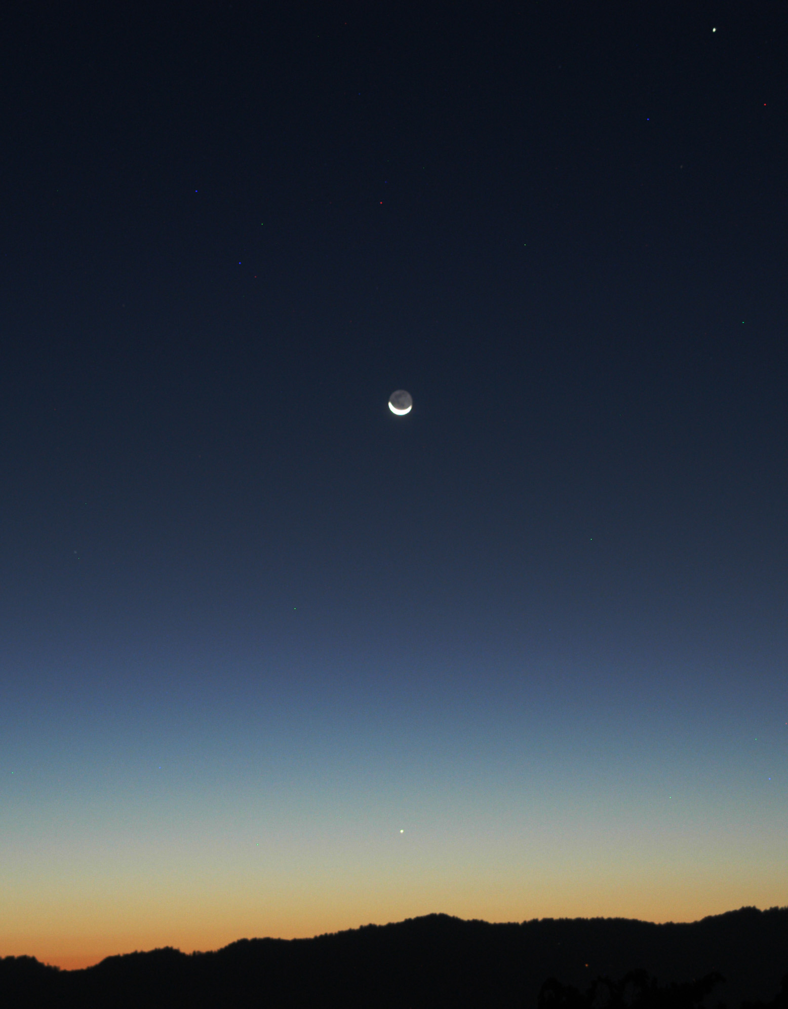 Mercury, Moon, Jupiter