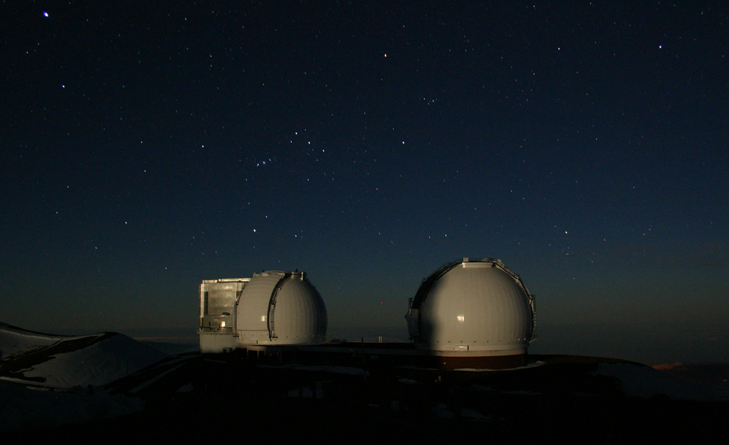 Orion over Keck