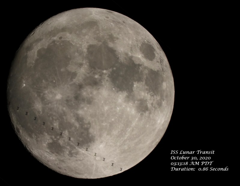 Early Morning Transit of ISS