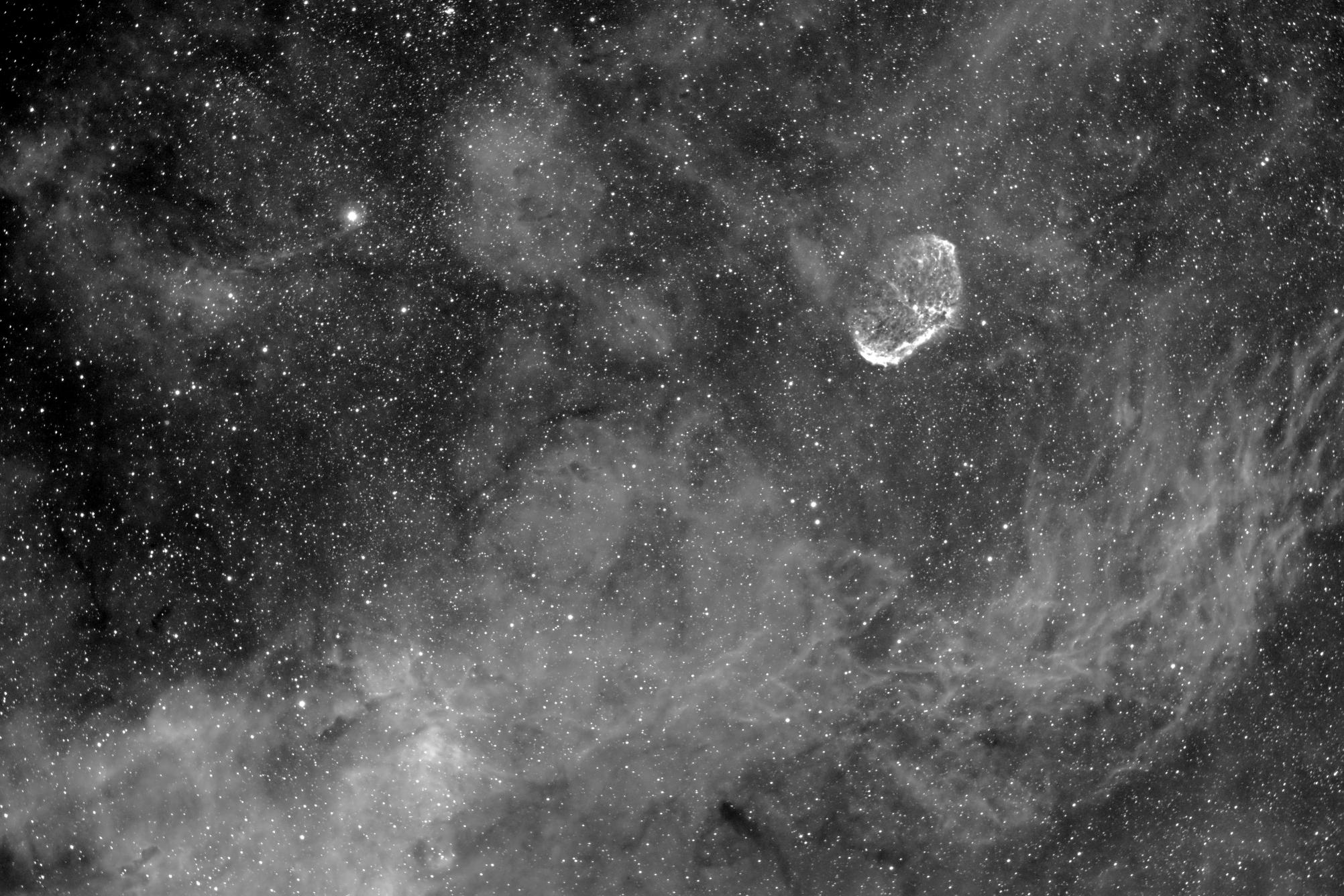 Crescent Nebula in HA