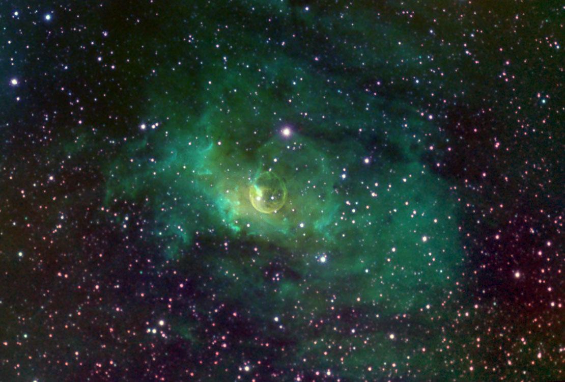 A Narrowband Image of the Bubble Nebula