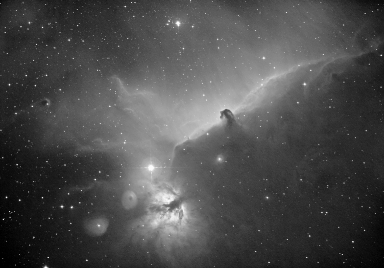 Celestial Pony and Flame in H-alpha