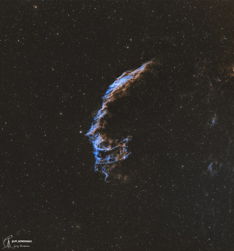 Eastern Veil Nebula (NGC 6992) - Wide View