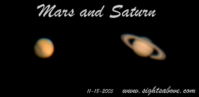 Mars and Saturn