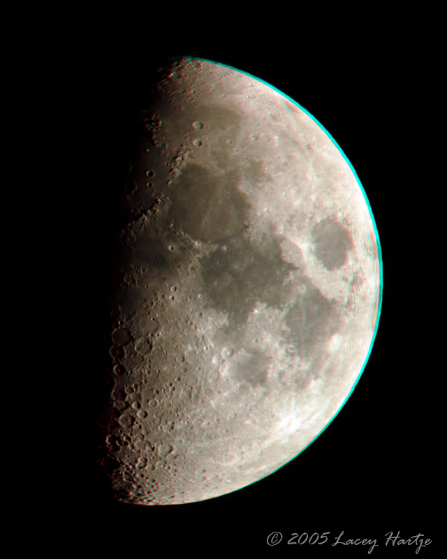 3D Moon (Anaglyph)
