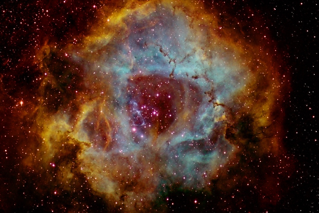 Rosette Nebula - HST Palette